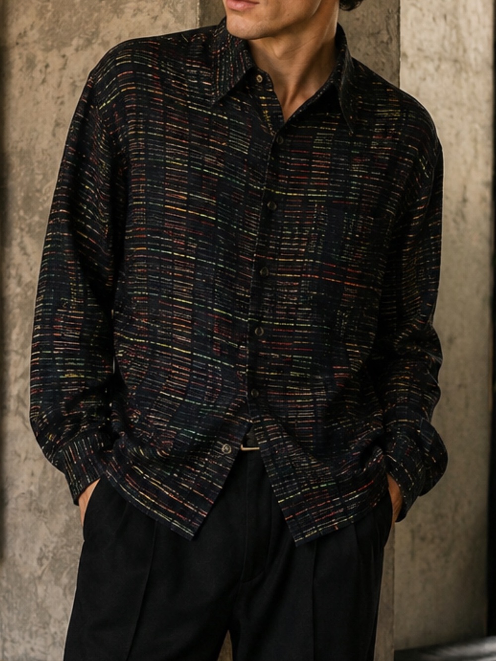 Jack Lipson Signature men's long sleeve button-front shirt